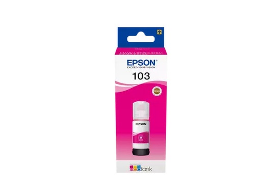 [C13T00S34A] Bouteille D'encre EPSON 103 EcoTank Magenta  Pour Imprimantes L5190 L3160 L3156 L3151 L3150 L3111 L3110 L1110