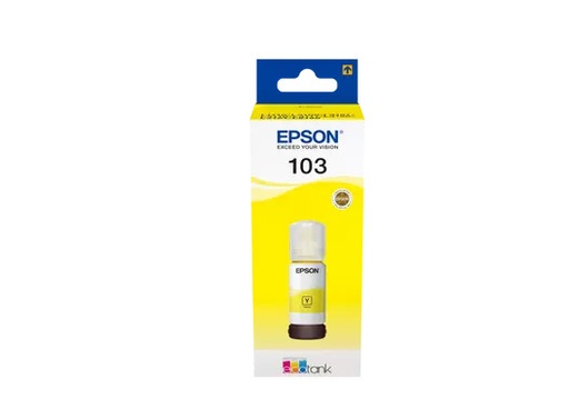 [C13T00S44A] Bouteille D'encre EPSON 103 EcoTank Yellow Pour Imprimantes EcoTank L5190 L3160 L3156 L3151 L3150 L3111 L3110 L1110