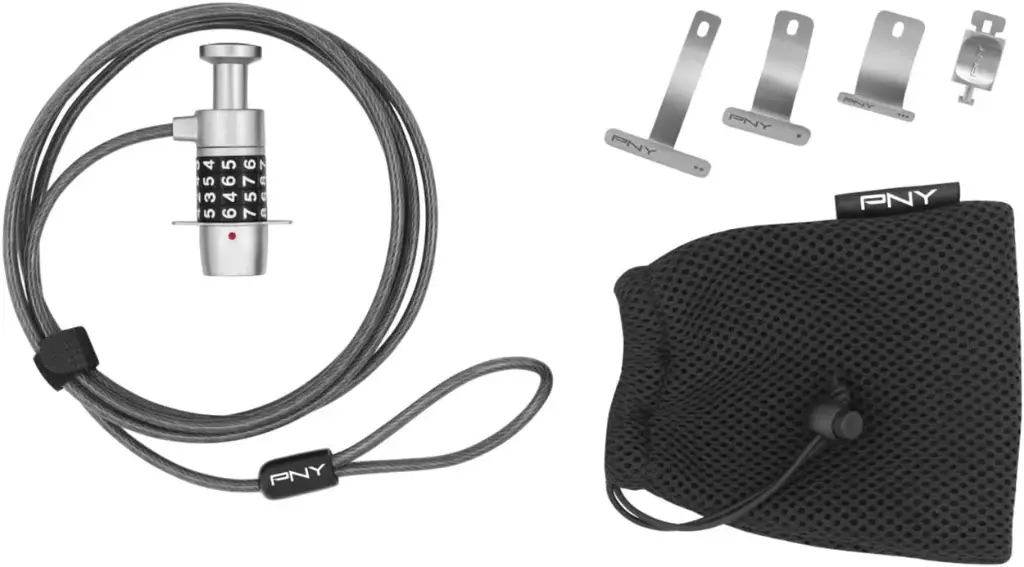 Câble De Sécurité PNY P-TSAL1-RB Pour Laptop à Code