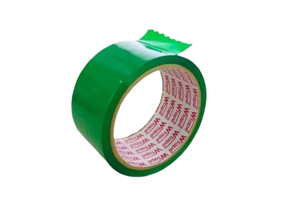 Rouleau de scotch d'emballage vert 20M