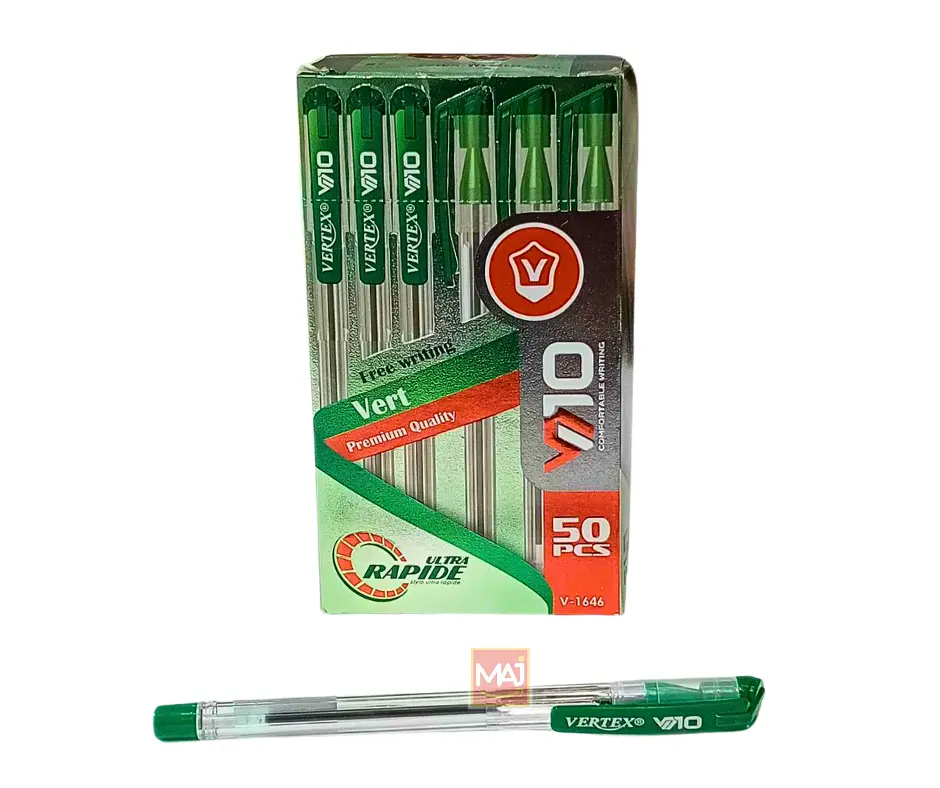 Stylo à Bille VERTEX V10-X7 Vert