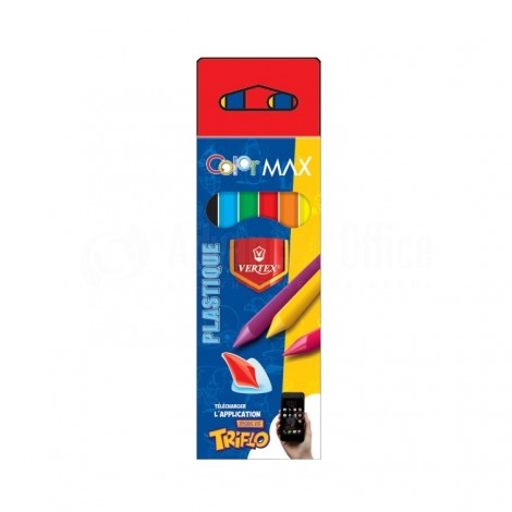 Crayons De Couleur VERTEX Color Max Boite De 06