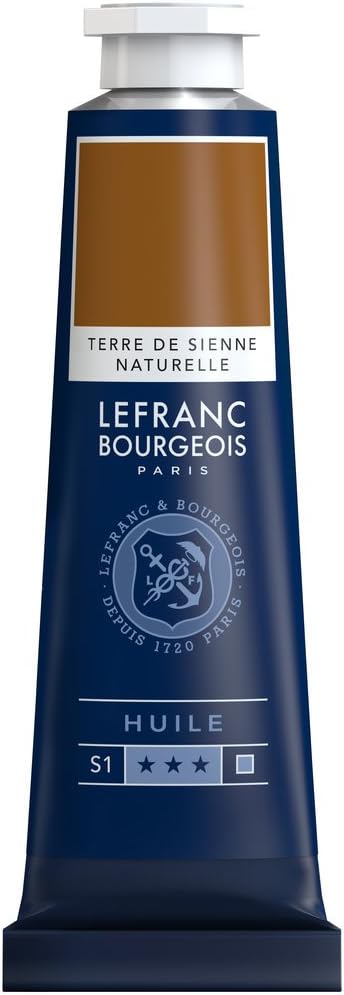 Tube Peinture à L'huile Fine LEFRANC BOURGEOIS 40ml Terre De Sienne Naturelle