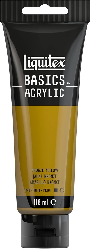 Tube Peinture Acrylique LIQUITEX Basics 118ml Jaune Bronze