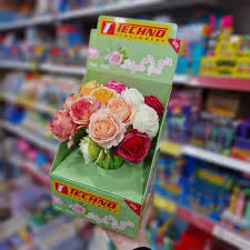 Stylo Gel TECHNO Fantaisie Roses 0.5mm Multi-couleurs