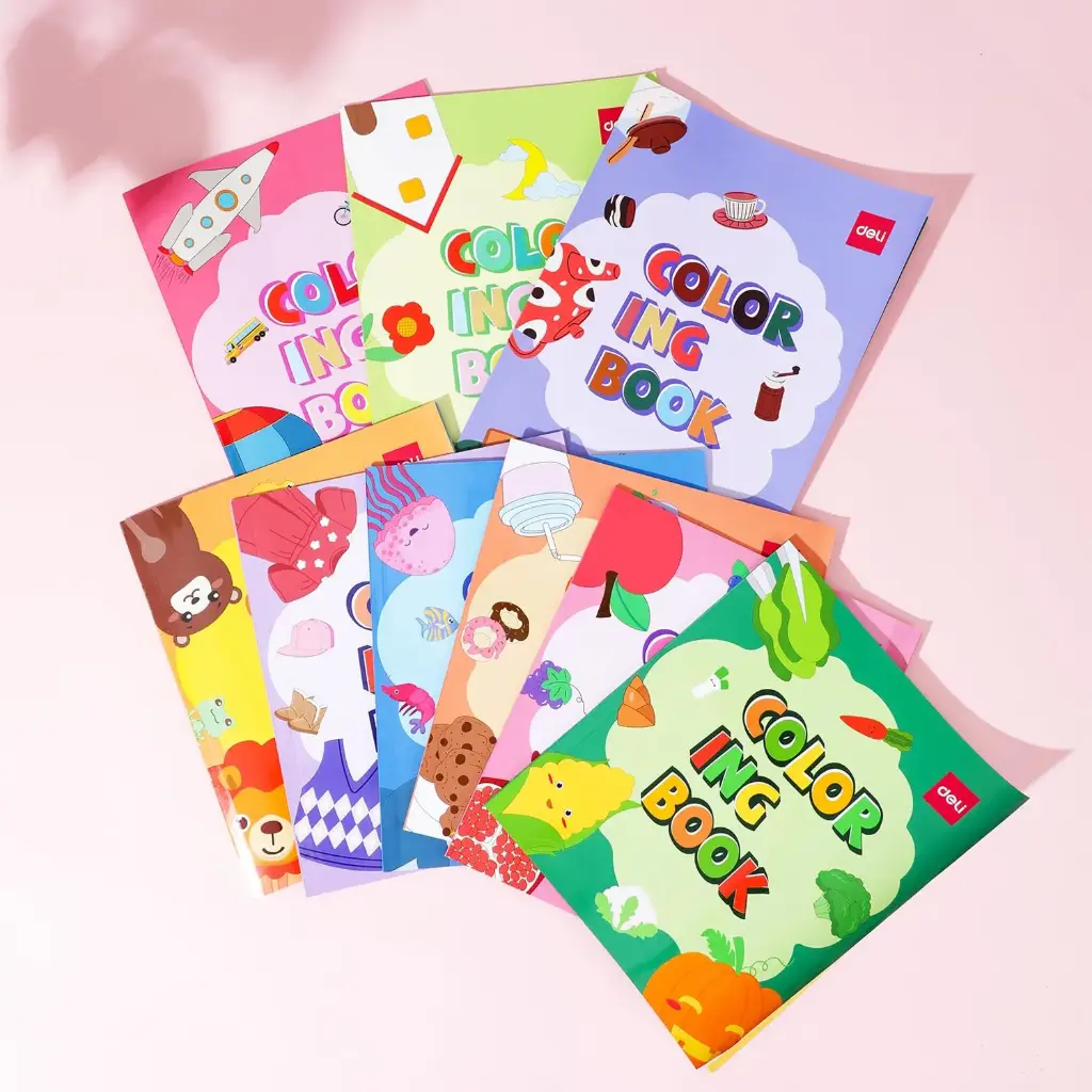 Cahier Coloriage DELI 12 pages A4 