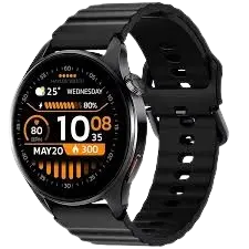 Smart Watch HAYLOU Watch 4S écran AMOLED 1.43″ HD (466×466) GPS Double Bande Multi‑Système Bluetooth 5.0 avec Appels au Poignet Capteurs Santé (Cardio, SpO₂, Rythme, Stress) Autonomie 400 mAh étanchéité 1 ATM Boîtier en Métal Couronne Tournante Noir