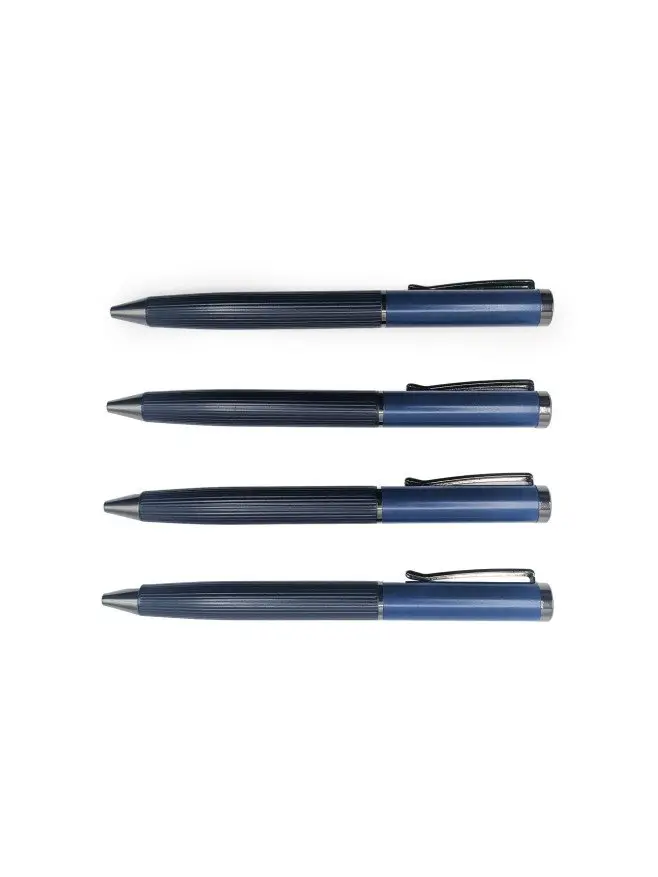 Stylo à Bille Algo à Rainures Verticales Noir