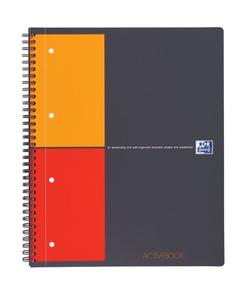 Cahier OXFORD ActivateBook Q5 A4 80F Couverture En PP