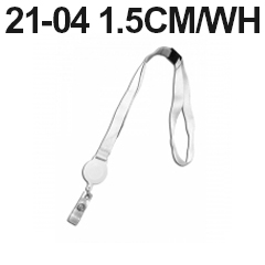 Cordon Pour Badge Yoyo 1.5cm Avec Sécurité Blanc