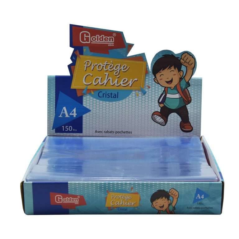 Protège Cahier GOLDEN A4 GM TP Transparent