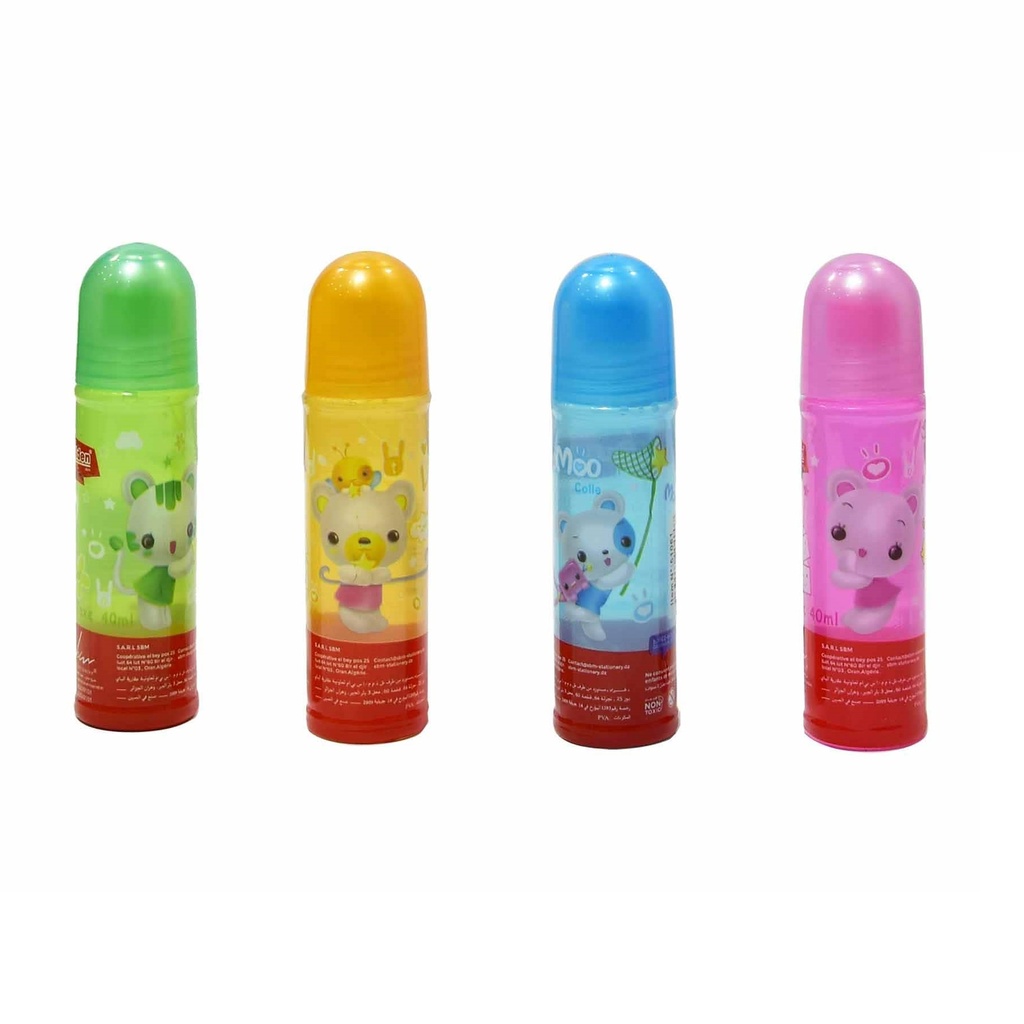 Colle Liquide Scolaire GOLDEN 105 en Tube Multi-Couleurs 40ml