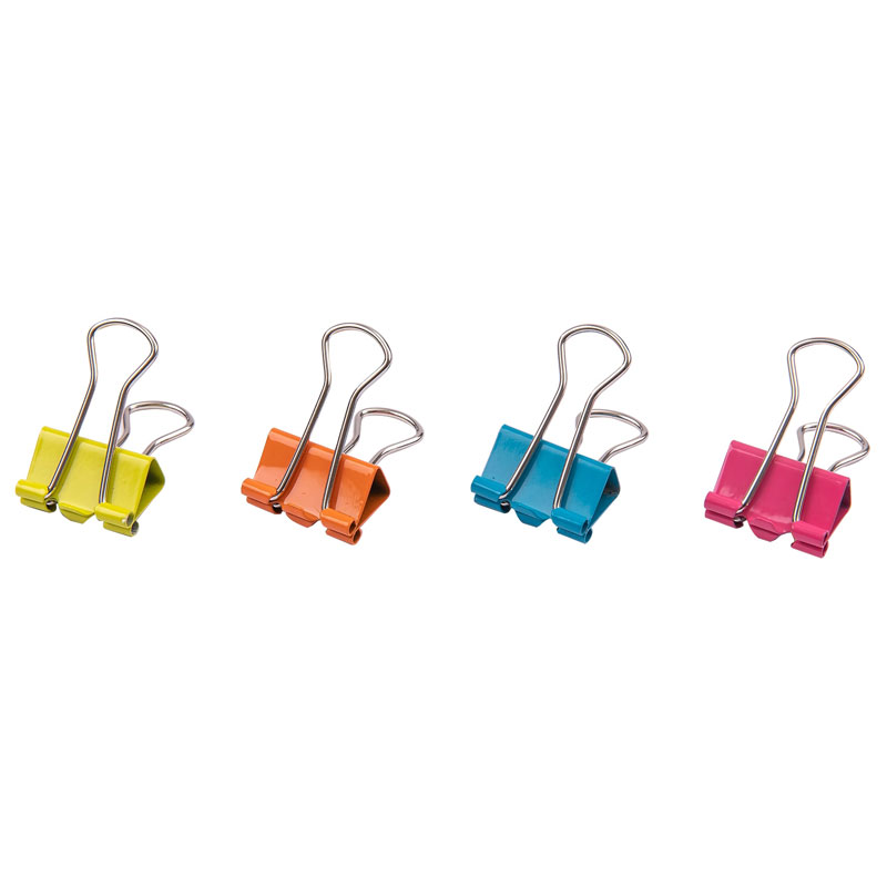 Binder Clips DELI Efforless 19mm Boite de 25 Pièces Multi-Couleurs