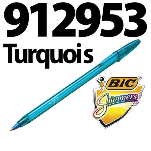 Stylo à Bille BIC Shimmers 1.2mm Turquoise