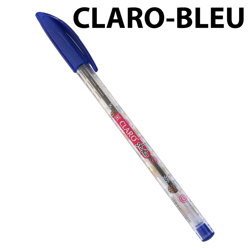 Stylo à Bille CLARO Fantaisie Design 1.0mm Bleu