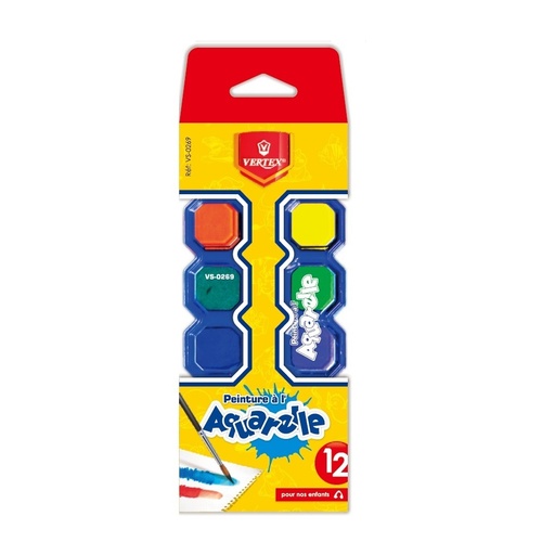 [VS-0269] Aquarelle VERTEX de 12 Couleurs