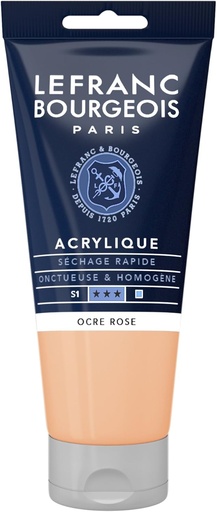 [300412] Tube Peinture Acrylique Fine LEFRANC BOURGEOIS 80ml Ocre Rose